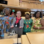 Eva Tyson represented Dunfermline Soroptimists at the convention held in the Scottish Parliament.