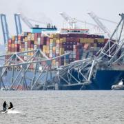 The bridge in Baltimore collapsed after being hit by a container ship on Tuesday morning.