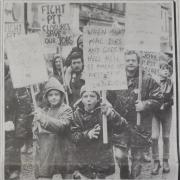Minors on the march... Card-carrying youngsters swell the ranks of the protesters at Saturday's demonstration, organised jointly by the NUM and Fife Federation of Trades Councils.