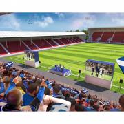 An artist's impression of how the fan zone may look.