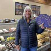 Beverley with her £50 of vouchers for Stephens.
