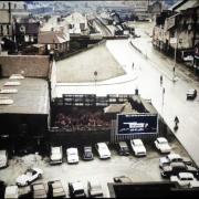 A photograph taken from the old fire station roof, looking towards Reform Street, now Carnegie Drive.