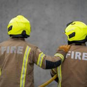 Fire services were called to a blaze at a disused quarry near Inverkeithing.