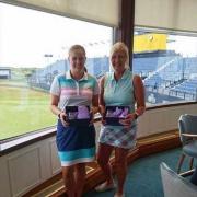 Elaine and Megan enjoyed a thrilling day at the venue for this year's Open.