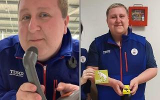 Conor Boyle has worked at the Tesco Fire Station store in Dunfermline for over five years.
