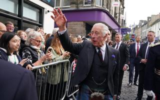 King Charles in Dunfermline last year.