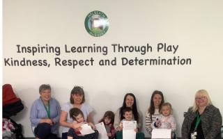 Little tots at Halbeath Nursery have been set a challenge of reading 1,000 books in three weeks. Pic: Halbeath Nursery.