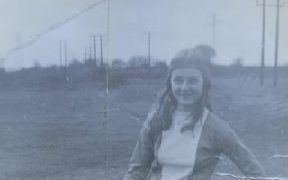 Therese Coffey, pictured prior to playing a match during the 1970s, will receive a retrospective Scotland cap.