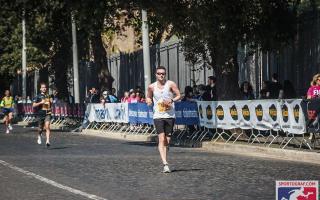David running the Rome Marathon