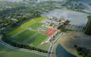 An image of what the Dunfermline  Learning Campus will look like on completion.