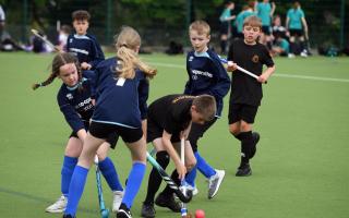 Pupils from 13 schools took part in the hockey festival.